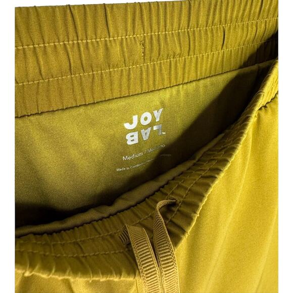 Joy Lab Moss Green Brief Lined Running Active Shorts Drawstring size M - Picture 4 of 5
